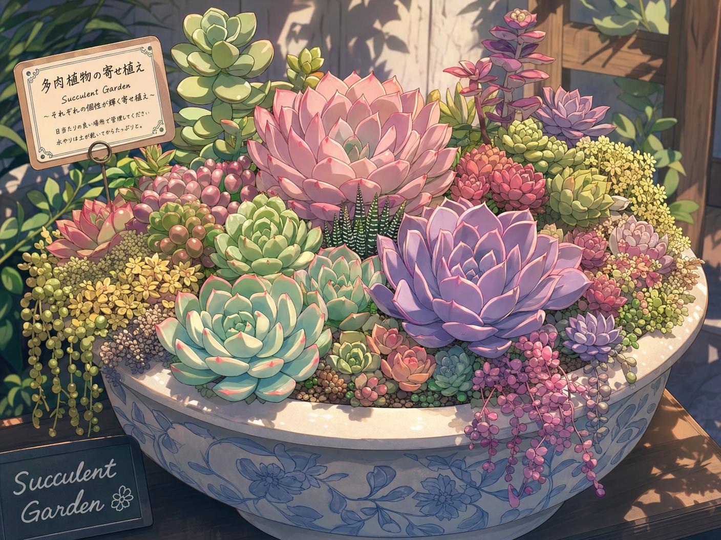 黄色仓库植物视频-多肉植物